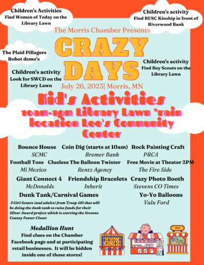 Morris Crazy Days Kids Activities